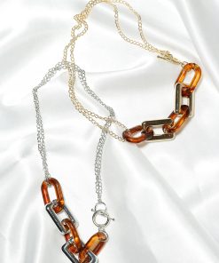 Tortoise Linked Necklace