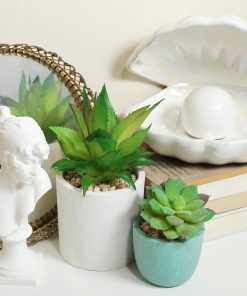 Official Key Items Artificial Succulents - Green Lotus