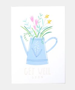 Get Well Soon Flowers Greeting Card 2