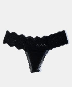 Black Lace Thong