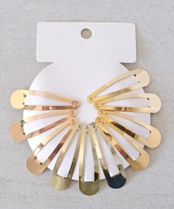 10 PC Metal Snap Hair Clips