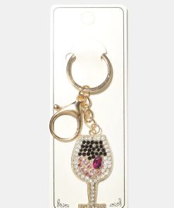 Alternative view of Wine Glass Keychain