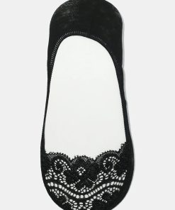 Alternative view of Lace Trim No Show Socks