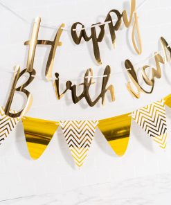 Official Key Items Gold Birthday Wall Decor