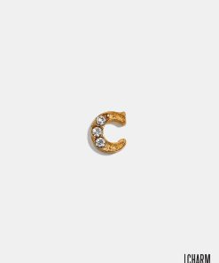 Gold Letter C Locket Charm