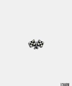 Checkered Flag Locket Charm