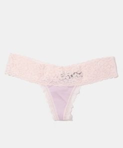 Pink Lace Thong