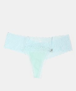Light Blue Lace Thong