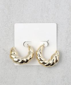 Thick Twisted Hoop Earring