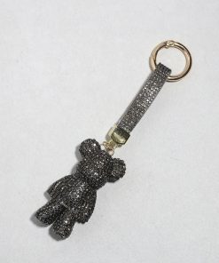 Alternative view of Rhinestone Teddy Luxe Keychain