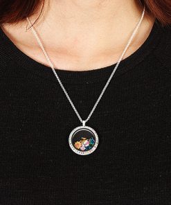 Alternative view of Silver Ichthys Fish Locket Charm