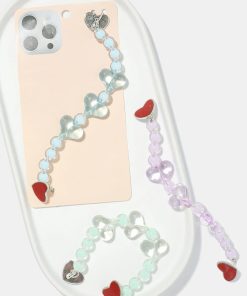 Heart Bead Phone Strap
