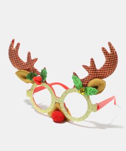 Gold and Red Antler Glasses