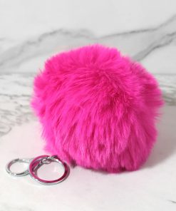 Alternative view of Bold Pom Pom Keychains