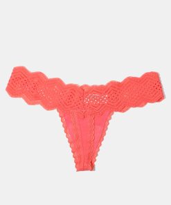 Alternative view of Coral Lace Thong