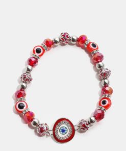 Alternative view of Red Evil Eye Bracelet