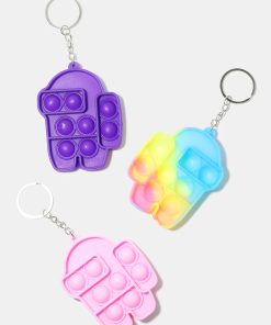 Robot Push Pop Keychain