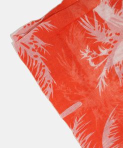 Alternative view of A+ Coral Palm Tree Print Lightweight Scarf