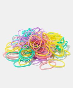 250-Piece Pastel Hair Elastics