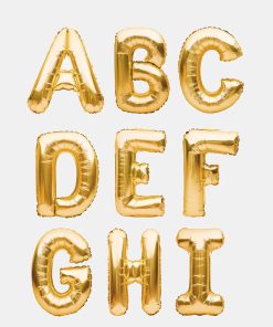 Official Key Items Party Balloons- Gold Letters
