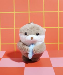 Alternative view of Otterly Cute Plush Keychain