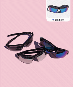 Sporty Semi-Rimless Glasses