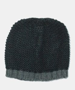 Black And Grey Knitted Beanie