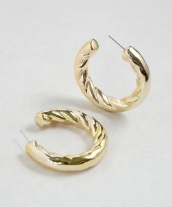 Twisted Hoop Earrings