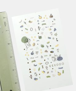 Alternative view of Sketch Drawing Nail Art Sticker Sheet