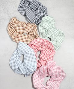 Gingham Large Scrunchie