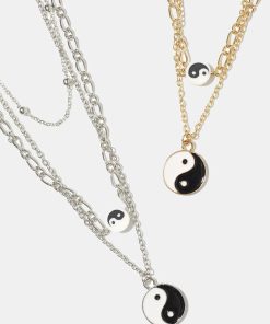 Yin Yang Layered Necklace