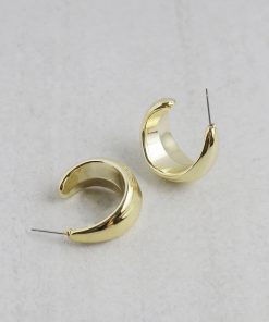 Thick Half Hoop Earrings