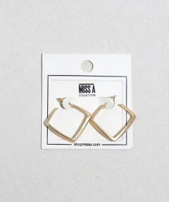 Sculpted Square Hoops
