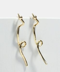 Snake Loop Dangle Earrings