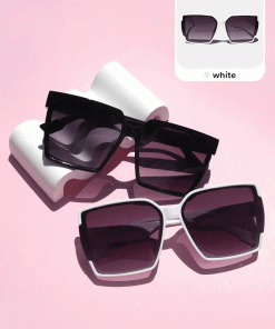 Oversized Chic Rectangular Glasses