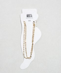 2 Layered Rope Chain Anklet