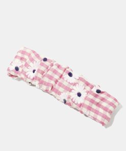 Alternative view of Plaid & Flower Print Hair Pin