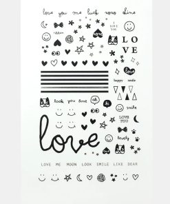 Love Deco Nail Art Sticker Sheet