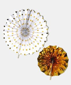 Alternative view of Official Key Items- Metallic Paper Fan Decor