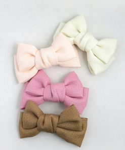Woven Hair Bow Pin