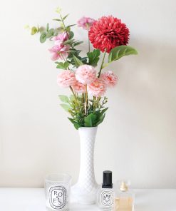 Alternative view of Official Key Items Artificial Flowers - Red Dahlia