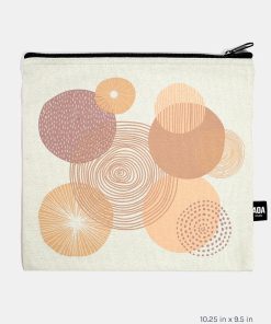 A+ Large Canvas Bag - Natural Circles