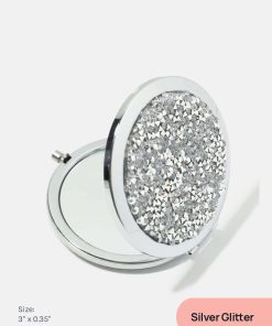 Alternative view of AOA A+ Magnifying Double-Sided Compact Mirror - Glitter