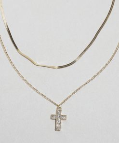Alternative view of The Lumière Cross Necklace
