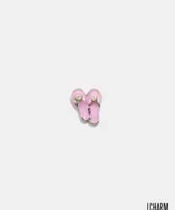 Pink Flip Flop Locket Charm