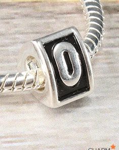 Letter O Block Bead Charm