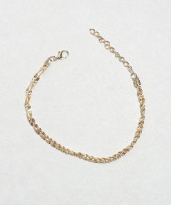Alternative view of 2 Layered Rope Chain Anklet