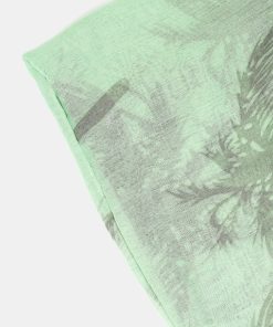 Alternative view of A+ Mint Palm Tree Print Lightweight Scarf