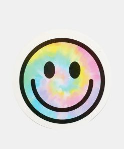 Official Key Items Sticker - Tie-Dye Smiley