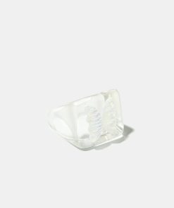 Alternative view of Holo Butterfly Squared Ring
